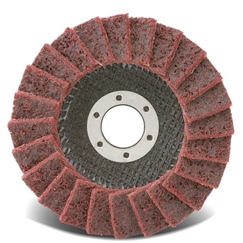 CGW Abrasives Flap Discs, Surface Conditioning, T27, 4 1/2 in, Fine, 7/8 in Arbor, 13,300 rpm (10 EA / BX)