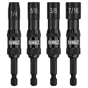 DeWalt IMPACT READY Pivoting Nut Drivers, 1/4 in, 3/8 in, 5/16 in, 7/16 in (1 ST / ST)