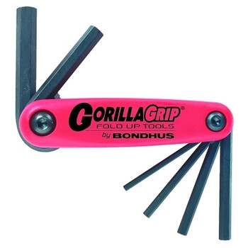 Bondhus GorillaGrip Fold-Ups, 6 per fold-up, Hex Tip, Metric (1 SET / SET)