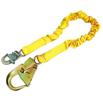 DBI-SALA ShockWave2 Shock Absorbing Lanyard, 6 ft, Aluminum Swivel Snap Connection, 1 Leg (1 EA / EA)