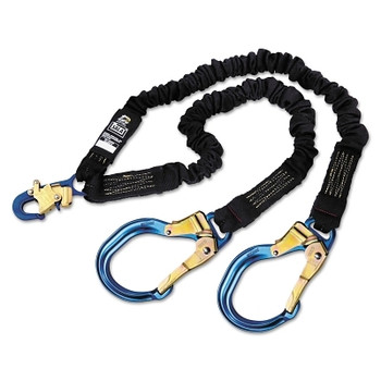 DBI-SALA ShockWave2 Arc Flash 100 Tie-Off Shock Absorbing Lanyards, 6ft, Snaphook, 310lb (1 EA / EA)