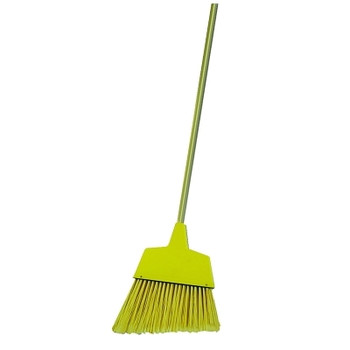 Boardwalk 932A Angler Broom, Plastic Shroud, Wood Handle, 13 in Flagged-Tip Plastic (12 EA / DZ)