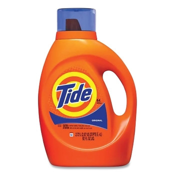 Procter & Gamble Tide Liquid Laundry Detergent, Original Scent, Liquid, 64 Loads, 92 oz Bottle (4 BO / CT)