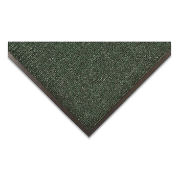 NoTrax Brush Step Low-Profile Scraper Entrance Mat, 5/16 in x 3 ft W x 5 ft L, Needle-Punched Yarn, Vinyl Backing, Hunter Green (1 EA / EA)