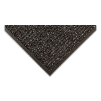 NoTrax Heritage Rib Heavy-Weight Scraper Entrance Mat, 3/8 in x 3 ft W x 5 ft L, Needle-Punched Yarn, Vinyl Backing, Charcoal (1 EA / EA)