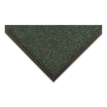 NoTrax Heritage Rib Heavy-Weight Scraper Entrance Mat, 3/8 in x 4 ft W x 6 ft L, Needle-Punched Yarn, Vinyl Backing, Hunter Green (1 EA / EA)