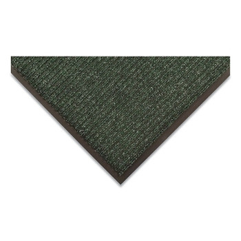 NoTrax Heritage Rib Heavy-Weight Scraper Entrance Mat, 3/8 in x 4 ft W x 8 ft L, Needle-Punched Yarn, Vinyl Backing, Green (1 EA / EA)