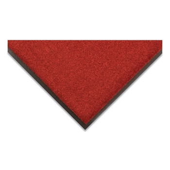 NoTrax Sabre Moisture and Dirt Retention Entrance Mat, 3/8 in x 4 ft W x 60 ft L, 19 oz Decalon, Vinyl Backing, Red/Black (1 EA / EA)