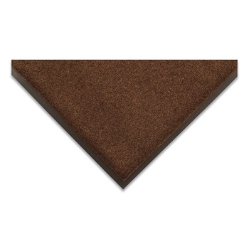 NoTrax Sabre Moisture and Dirt Retention Entrance Mat, 3/8 in x 3 ft W x 5 ft L, 19 oz Decalon, Vinyl Backing, Brown (1 EA / EA)