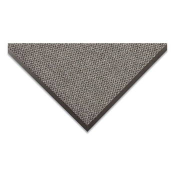 NoTrax Polynib Debris Trapping Entrance Mat, 3/8 in x 3 ft W x 6 ft L, 24 oz Poly Needle-Punched Yarn, Vinyl Backing, Gray (1 EA / EA)