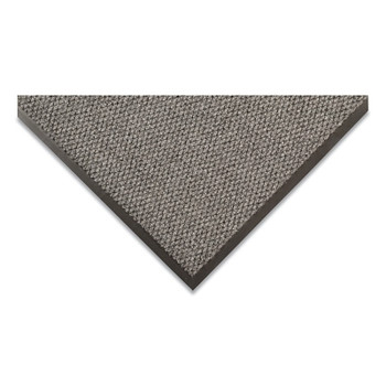 NoTrax Polynib Debris Trapping Entrance Mat, 3/8 in x 4 ft W x 6 ft L, 24 oz Poly Needle-Punched Yarn, Vinyl Backing, Gray (1 EA / EA)