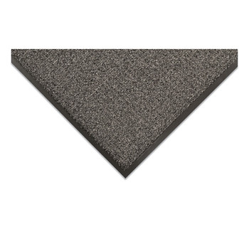 NoTrax Uptown Entrance Mat, 3/8 in x 2 ft W x 3 ft L, 36 oz Tufted Loop-Pile Decalon, Vinyl Backing, Charcoal (1 EA / EA)