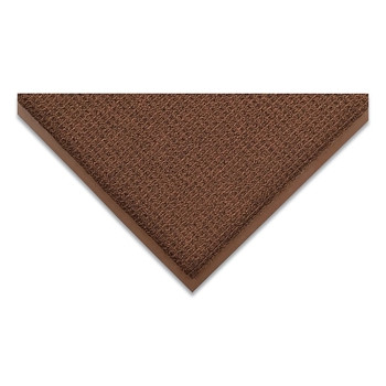 NoTrax Uptown Entrance Mat, 3/8 in x 4 ft W x 6 ft L, 36 oz Tufted Loop-Pile Decalon, Vinyl Backing, Brown (1 EA / EA)