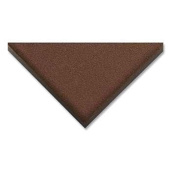 NoTrax Ovation Drying and Cleaning Entrance Mat, 5/16 in x 2 ft W x 3 ft L, Decalon, Vinyl Backing, Brown (1 EA / EA)