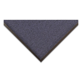 NoTrax Ovation Drying and Cleaning Entrance Mat, 5/16 in x 3 ft W x 4 ft L, Decalon, Vinyl Backing, Blue (1 EA / EA)
