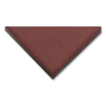 NoTrax Ovation Drying and Cleaning Entrance Mat, 5/16 in x 3 ft W x 6 ft L, Decalon, Vinyl Backing, Burgundy (1 EA / EA)