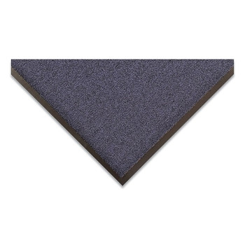 NoTrax Ovation Drying and Cleaning Entrance Mat, 5/16 in x 4 ft W x 6 ft L, Decalon, Vinyl Backing, Blue (1 EA / EA)