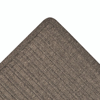 NoTrax Barrier Rib Scraping and Drying Entrance Mat, 3/8 in x 2 ft W x 3 ft L, 20 oz Tufted Loop-Pile Poly, Rubber, Charcoal (1 EA / EA)