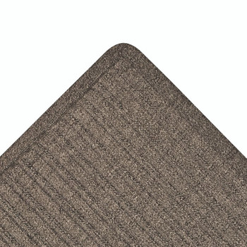 NoTrax Barrier Rib Scraping and Drying Entrance Mat, 3/8 in x 4 ft W x 10 ft L, 20 oz Tufted Loop-Pile Poly, Rubber, Charcoal (1 EA / EA)