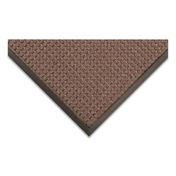 NoTrax Guzzler Scraping and Moisture Trap Entrance Mat, 3/8 in x 3 ft W x 5 ft L, Polypropylene/Rubber, Brown (1 EA / EA)