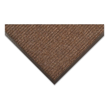 NoTrax Bristol Ridge Carpet Scraper Entrance Mat, 3/8 in x 3 ft W x 10 ft L, Needle-Punched Yarn, Vinyl Backing, Coffee (1 EA / EA)