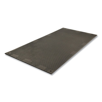 Checkers VersaMAT Ground Protection Mat, 0.5 in Thick x 4 ft W x 8 ft L, Black (1 EA / EA)