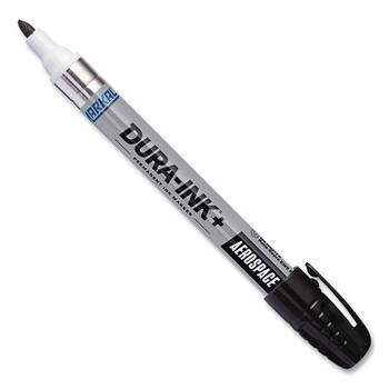 Markal Dura-Ink+ Aerospace Marker, Black, 3 mm, Medium Tip (12 EA / DZ)