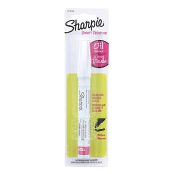 Sharpie Oil Based Paint Marker, White, Medium Bullet (6 EA / PK)