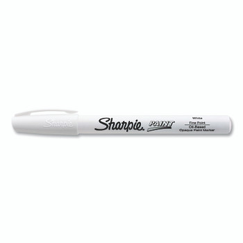 Sharpie Paint Marker, White, Fine, Bullet (12 EA / DZ)