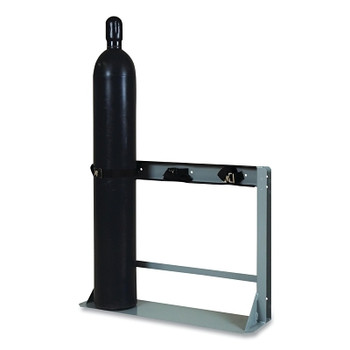 Justrite Gas Cylinder Stand, 3 Cylinder Capacity, 4 in to 12 in dia, Steel, Poly Cinch Straps with Steel Buckle (1 EA / EA)