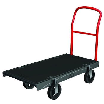 Rubbermaid Commercial General Purpose Plastic-Deck Platform Truck, 48 in x 24 in x 11-1/4 in, 2,500 lb Load Capacity (1 EA / EA)