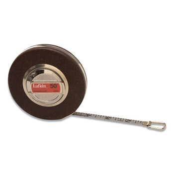 Crescent/Lufkin Anchor Chrome Clad Tape Measure, 50 ft, 3/8 in, SAE, B7 (1 EA / EA)