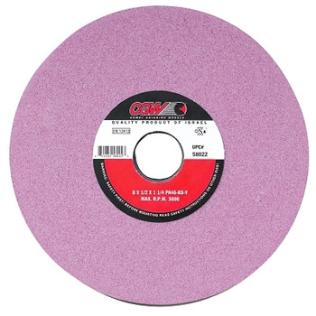 CGW Abrasives Pink Surface Grinding Wheels,, 7 X 1/2, 1 1/4" Arbor, 60, K (10 EA / BX)