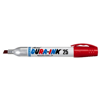 Markal Dura-Ink 25 King Size Markers, Red, 1/4 in, Felt (1 EA / EA)