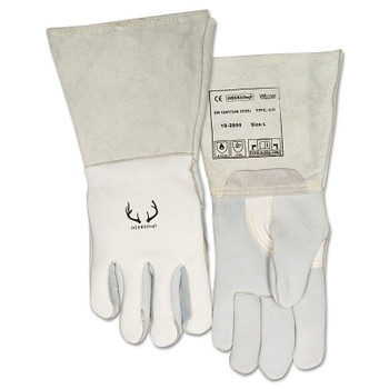 Anchor Brand Quality Welding Gloves, Split Deerskin, Standard, Gray, Left Hand (24 EA / CA)