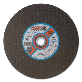 CGW Abrasives Stationary Saw Wheel, 20 in Dia, 7/32 in Thick, 30 Grit, Alum. Oxide (1 EA / EA)