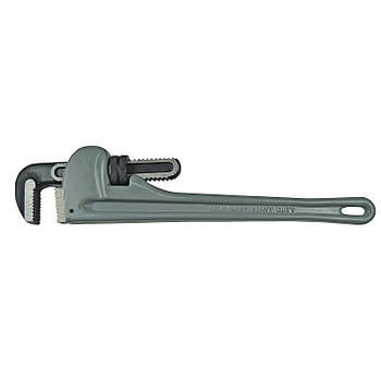 Anchor Brand Aluminum Pipe Wrench, 15Ã‚Â° Head Angle, Drop Forged Steel Jaw, 18 in (1 EA / EA)