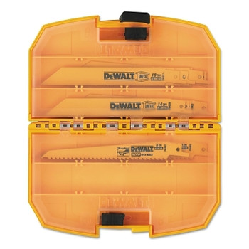 DeWalt Reciprocating Blade Sets, Wood/Metal, 15 pc with Case (5 ST / CA)