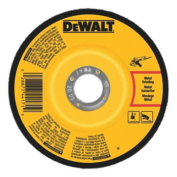 DeWalt Type 27 Depressed Center Wheel, 6 X 1/4 X 5/8 in - 11, A24R Grit, Aluminum Oxide (10 EA / CA) DeWalt Type 27 Depressed Center Wheel, 6 X 1/4 X 5/8 in - 11, A24R Grit, Aluminum Oxide (10 EA / CA)