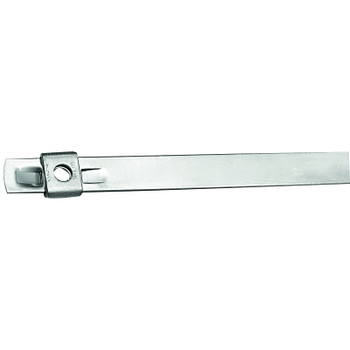 Band-It Tie-Lok 304 and 316 Stainless Steel Tie, 250 lb Tensile Strength, Silver, 22-1/2 in, 100 per package (100 EA / BG)