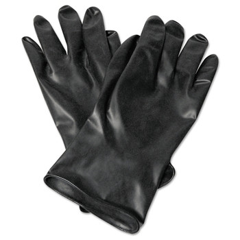 Honeywell North Chemical Resistant Butyl Gloves, Size 7, Black, 13 mil, Smooth (1 PR / PR)