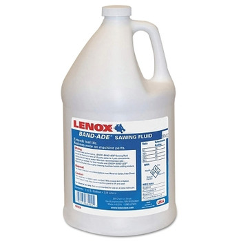 Lenox Band-Ade Semi-Synthetic Sawing Fluid, 1 gal, Bottle (4 CN / CA) Lenox Band-Ade Semi-Synthetic Sawing Fluid, 1 gal, Bottle (4 CN / CA)