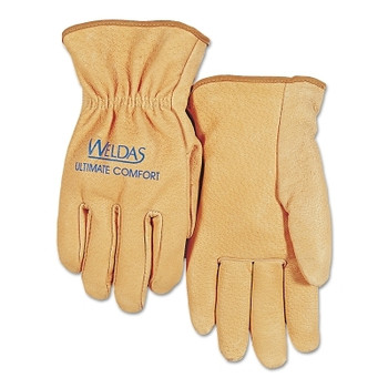 Anchor Brand Pigskin Drivers Gloves, Large, Unlined, Gold (72 PR / CS)