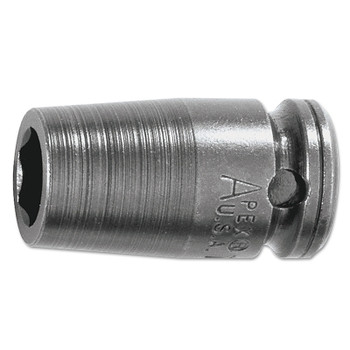 APEX 1/4" Dr. Standard Sockets, 06974, 1/4 in Drive, 8 mm, 6 Points (1 EA / EA)