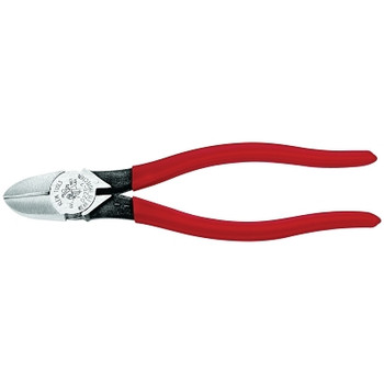 Klein Tools Heavy-Duty Diagonal Cutter Pliers, 7 11/16 in, Bevel, Plastic Dipped (1 EA / EA)