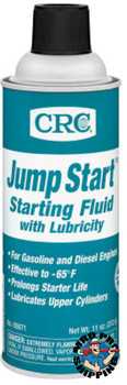 CRC Jump Start Starting Fluid with Lubricity, 16 oz Aerosol Can, 11 wt oz (12 CN/CS) CRC Jump Start Starting Fluid with Lubricity, 16 oz Aerosol Can, 11 wt oz (12 CN/CS)