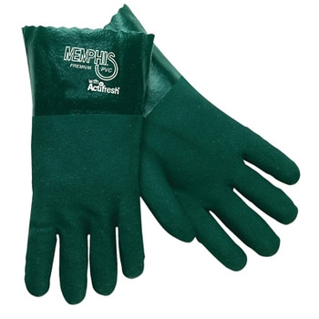 MCR Safety Premium Double-Dipped PVC Gloves, Large, Green (12 PR / DOZ) MCR Safety Premium Double-Dipped PVC Gloves, Large, Green (12 PR / DOZ)