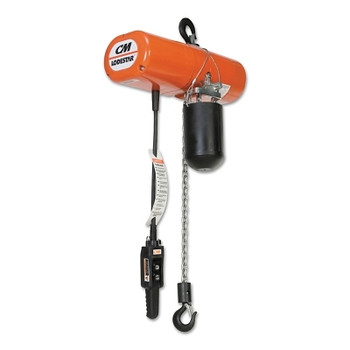 CM Columbus McKinnon Lodestar Electric Chain Hoist, 1 Ton Capacity, 20 ft Lifting Height, 1 Fall (1 EA / EA)