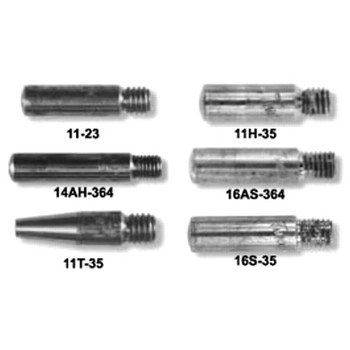 Tweco Contact Tip, 0.035 in Wire, 0.044 in Tip, Standard, No. 2, 3, and 4 Guns (10 PK / BX)