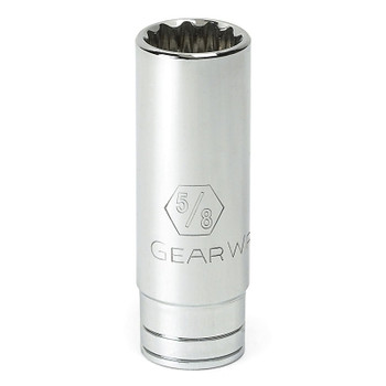 Apex 3/8 in Drive 6 and 12 Point SAE Deep Length Sockets, 9/16 in, 2.5 in Long, 6 Pts (1 EA / EA) Apex 3/8 in Drive 6 and 12 Point SAE Deep Length Sockets, 9/16 in, 2.5 in Long, 6 Pts (1 EA / EA)